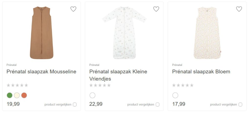 prenatal slaapzakken